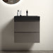 Giga Alice bathroom vanity with large storage, wall-mounted design, one-piece sink basin, no drain or faucet, modern style.