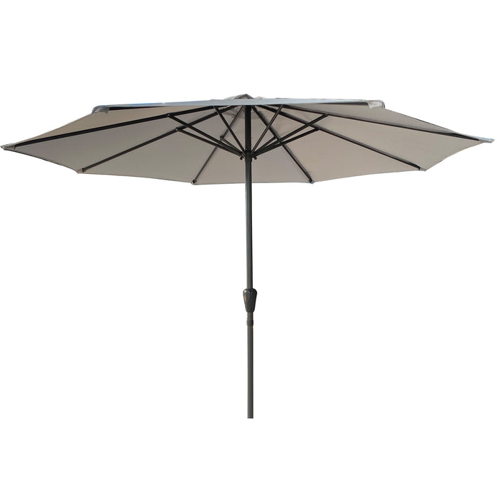 Giga patio market umbrella with UV-resistant waterproof canopy and 8 steel ribs, ideal for outdoor shading.