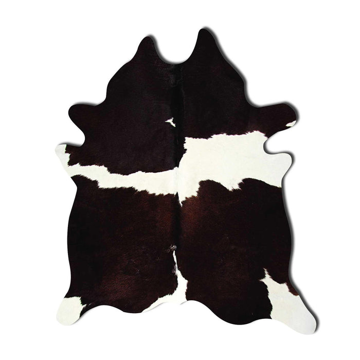 6' x 7' Cowhide Area Rug - Brown And White