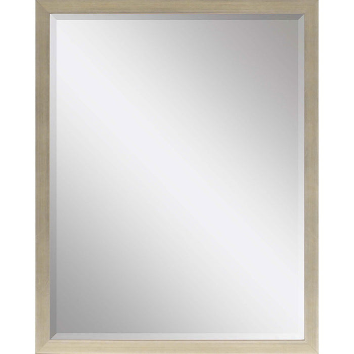 51" Wood Accent Mirror - Silver