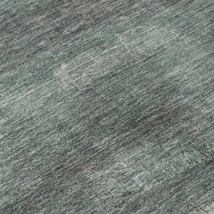 10' X 14' Abstract Washable Area Rug With UV Protection (718448) - Teal / Gray