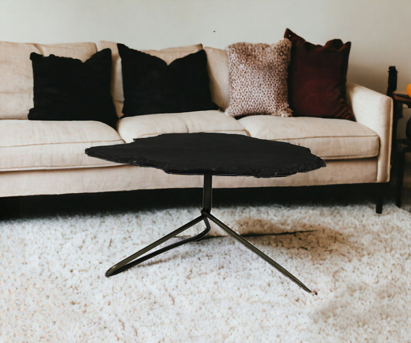 Live Edge Coffee Tables (Set of 2) - Black