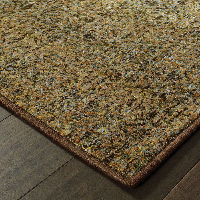 8' x 11' Geometric Power Loom Area Rug - Green