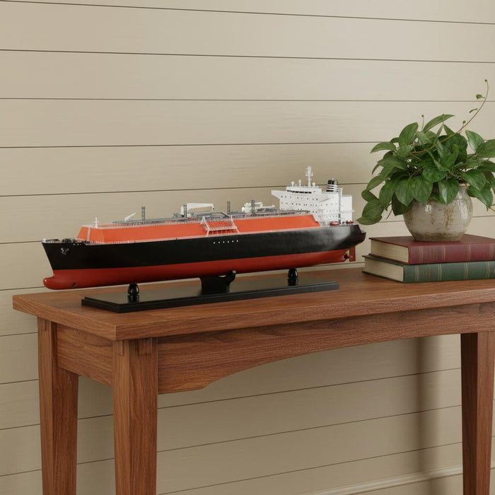 Hand Painted Model Boat (624230) - Light Brown / Black