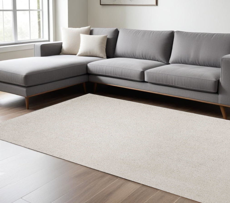8' x 11' Indoor Shag Rug - Ivory