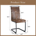 Set of Giga dining chairs with ergonomic backrests and sleek wooden legs, designed for comfort and modern dining rooms.