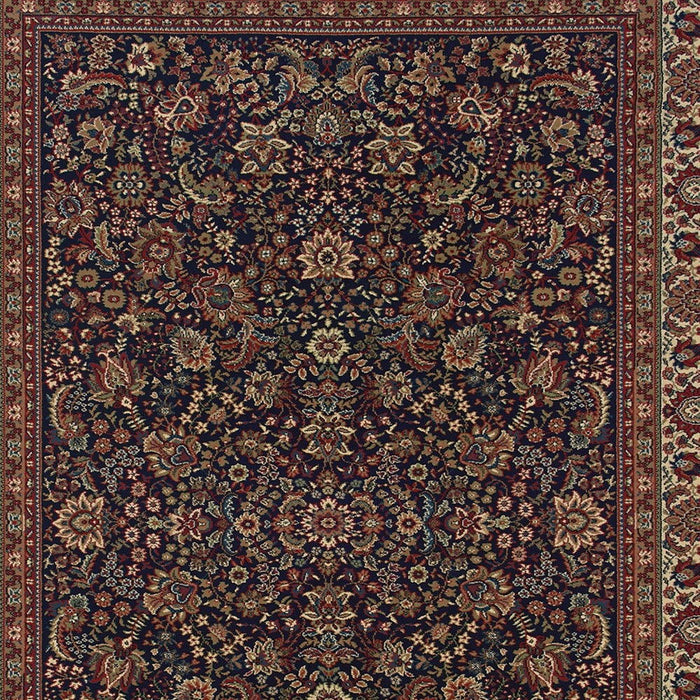 7' X 10' Oriental Area Rug - Blue And Red