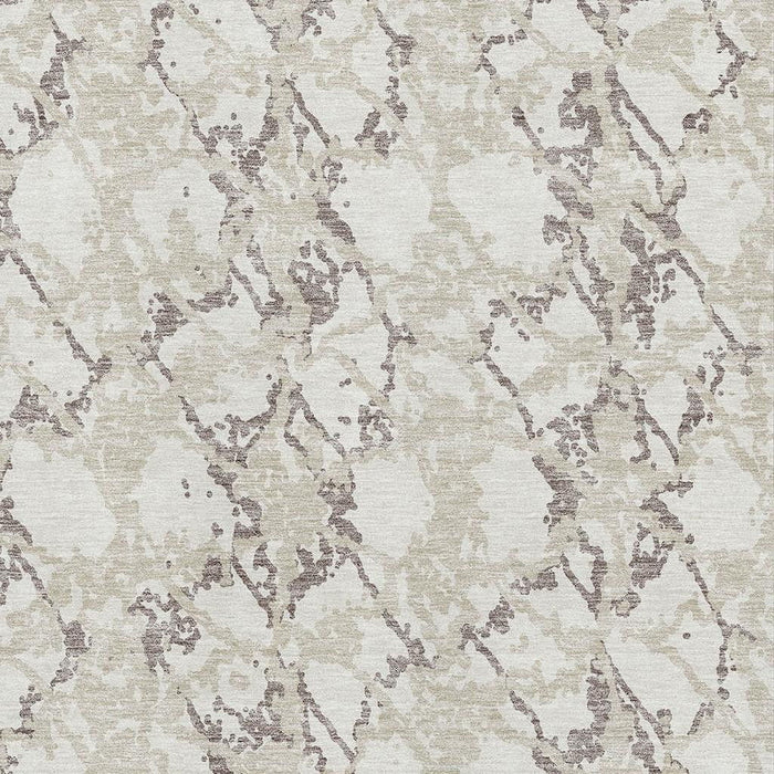 10' X 14' Abstract Washable Area Rug With UV Protection (676662) - Ivory / Taupe / Beige