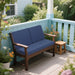Giga deep seat waterproof patio chair cushions with back and seat padding for outdoor furniture, shown in a close-up view