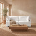 Meridian Furniture Hammond velvet upholstered 2-piece loveseat sectional with plush cushions and stylish design.