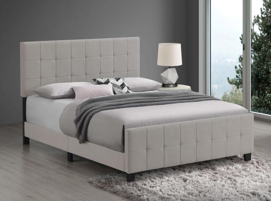 Fairfield - Upholstered Queen Panel Bed - Beige