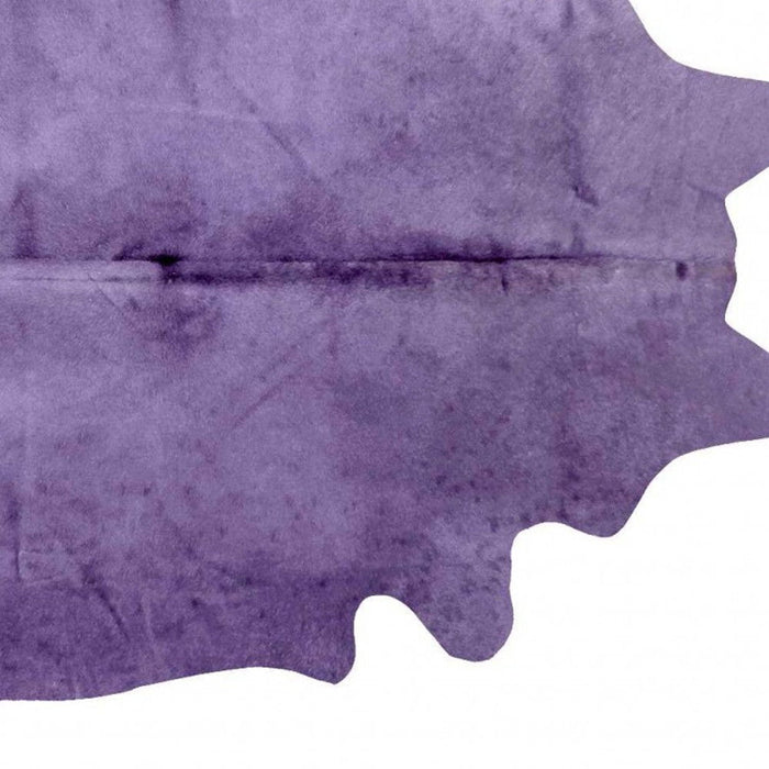 60" x 84" Cowhide Area Rug - Purple