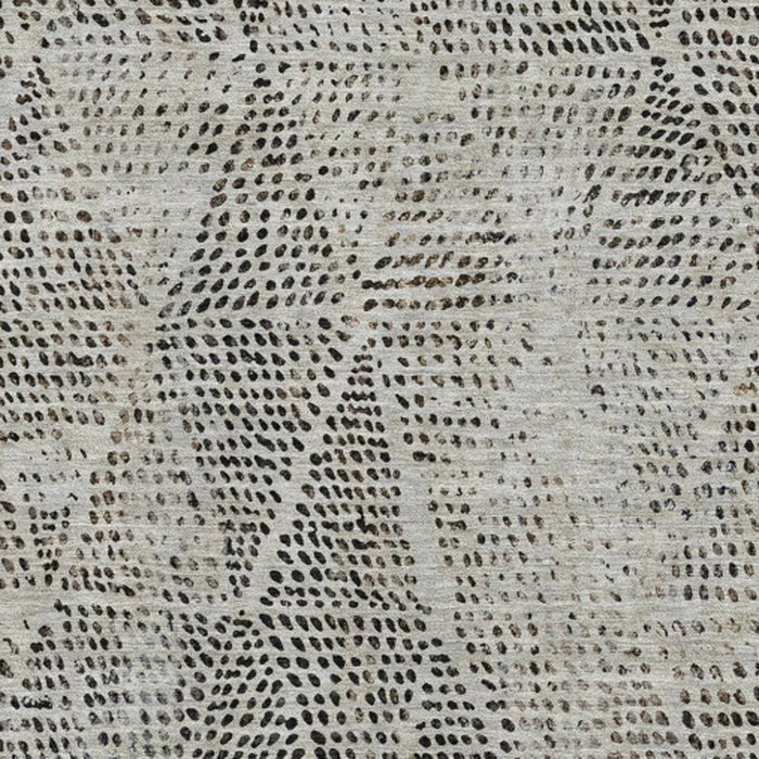 8' X 10' Diamond Washable Area Rug With UV Protection (650576) - Gray / Black