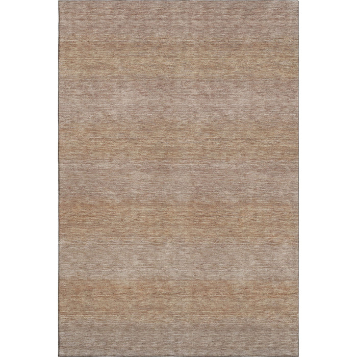 10' X 14' Striped Washable Area Rug With UV Protection (699538) - Beige / Brown