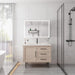 Giga LED bathroom medicine cabinet with mirror, built-in lights and defogger, modern wall-mounted storage for toiletries