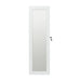 Giga jewelry armoire organizer with full-length mirror, wall-mounted lockable cabinet and integrated LED light for jewelry storage.