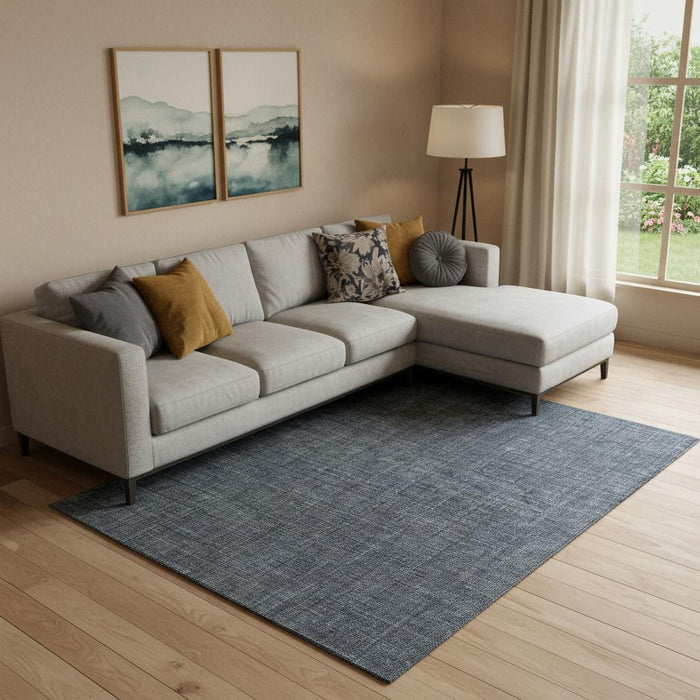 8' X 10' Hand Woven Area Rug (721559) - Blue