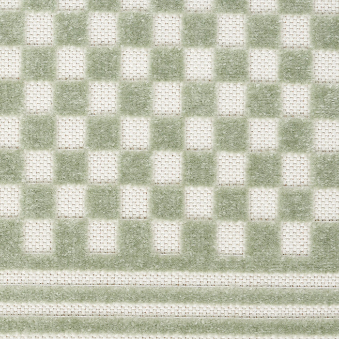 7' X 9' Geometric Area Rug (564101) - Green