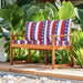 Giga red outdoor deep seat cushion set with removable covers, straps, and handles for patio furniture, waterproof and fade resistant.