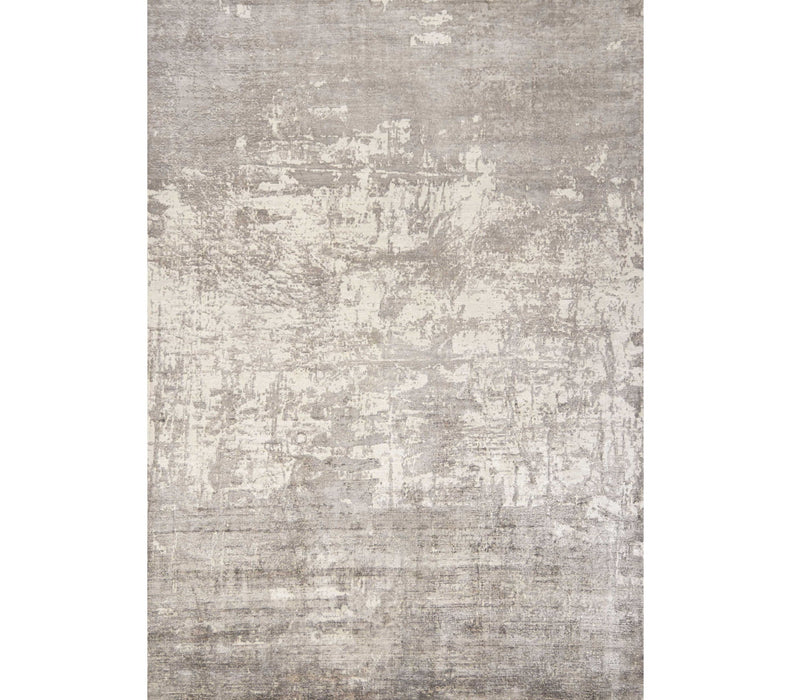 9' x 13' Hand Loomed Abstract Brushstroke Indoor Area Rug - Beige