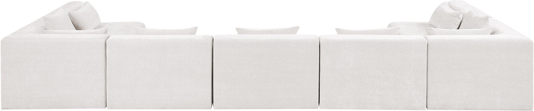 Stellar - 7 Piece Chenille Fabric Upholstered Modular Sectional