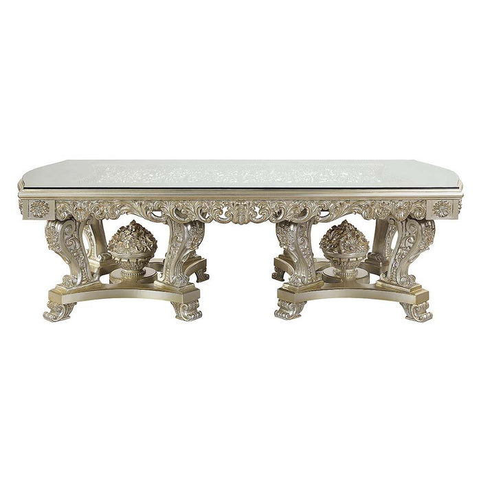 Sorina - Dining Table - Antique Gold Finish
