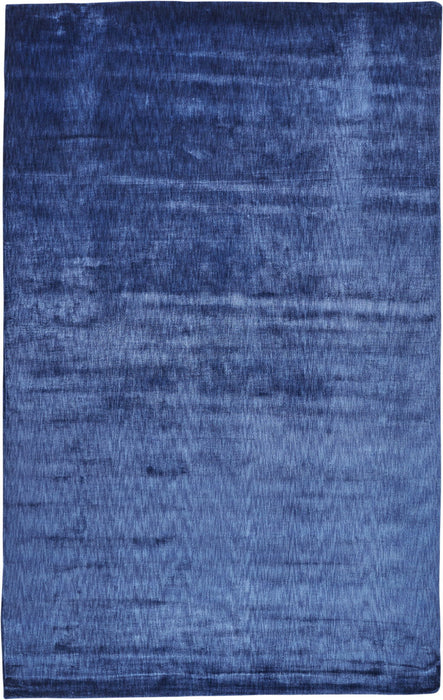 6' x 9' Hand Woven Area Rug - Blue Chevron