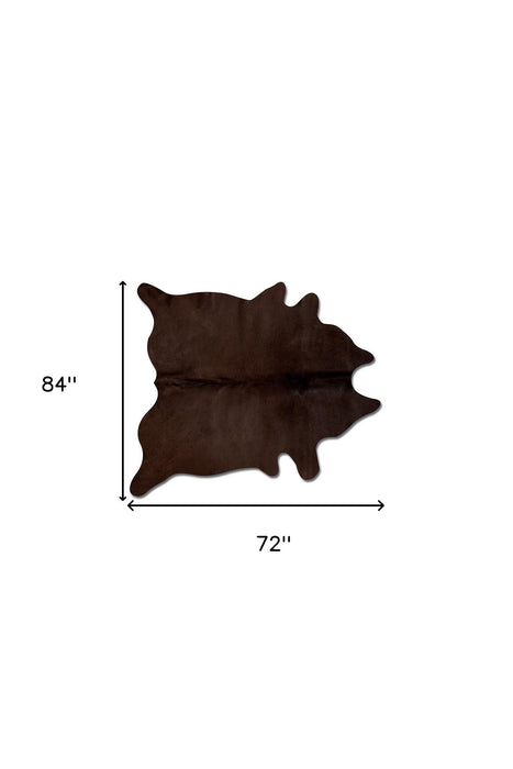 72" x 84" Cowhide Rug - Chocolate