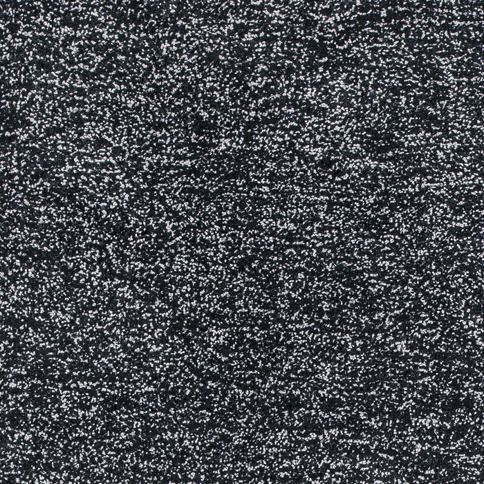 8' x 10' Polyester Heather Area Rug - Black