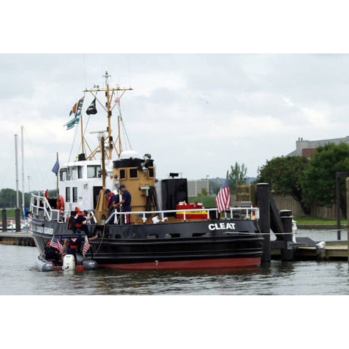 Hand Painted Model Boat (624415) - Black / White