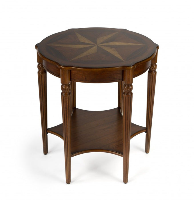 Burl Accent Table - Olive Ash