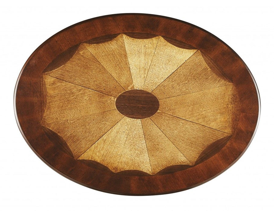 Traditional Oval Accent Table - Cherry