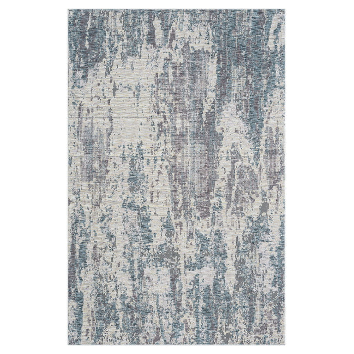 10' x 14' Abstract Area Rug - Gray And Ivory
