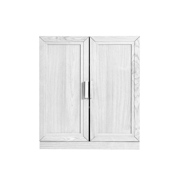Corner Accent Cabinet With Two Doors (Set of 2) - White
