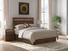 Janfyn Panel Storage Bed by Signature Design Ashley—wood panel bed with built-in storage drawers and a modern design.