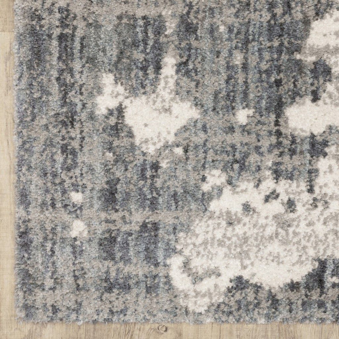 8' x 10' Gray Matter Area Rug - Gray And Ivory