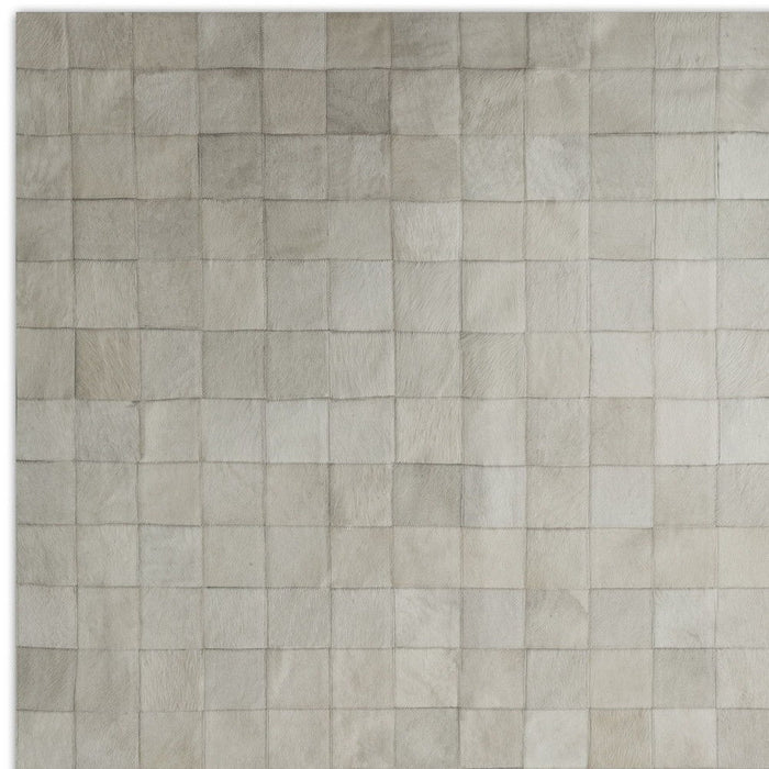 5' X 8' Cowhide Patchwork Area Rug (544476) - Gray