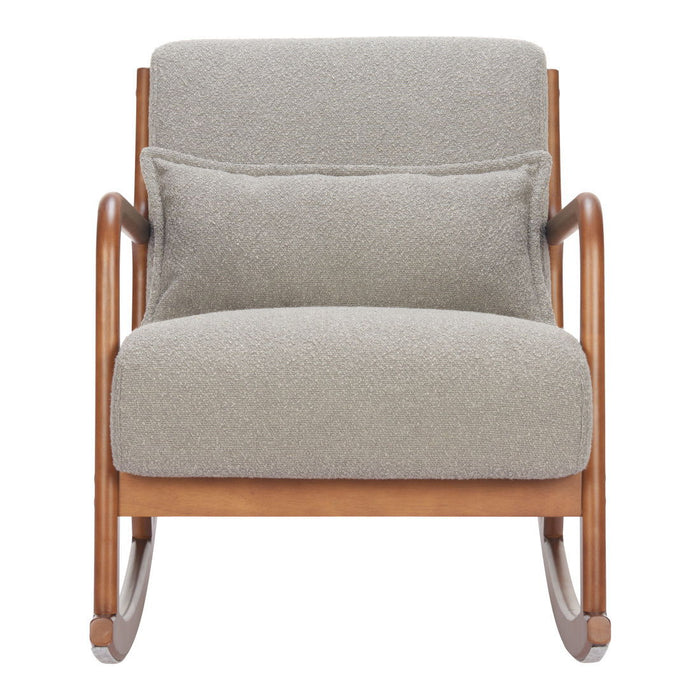 26" Modern Upholstered Arm Chair - Gray