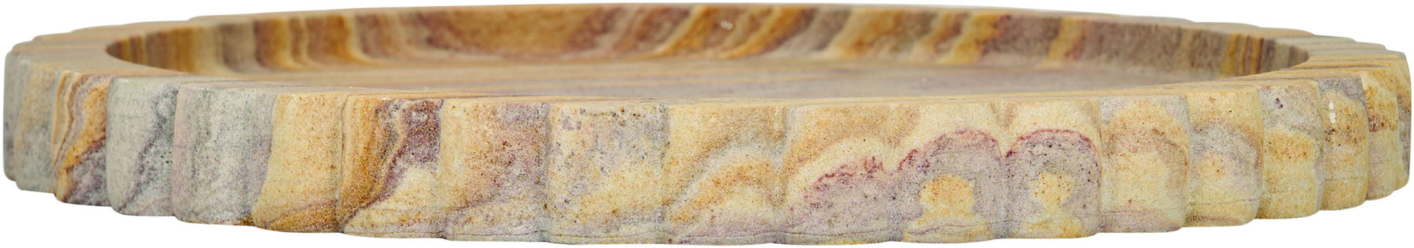 Sandstone tray from Meridian Furniture's Lysander collection, showcasing a natural beige tray with a smooth, stylish finish.