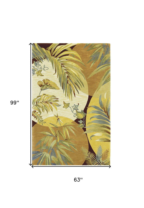 5' x 8' Wool Area Rug - Coral Or Ivory