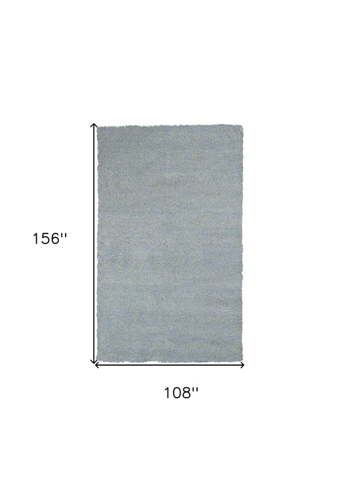 9' x 13' Heather Indoor Shag Rug - Blue