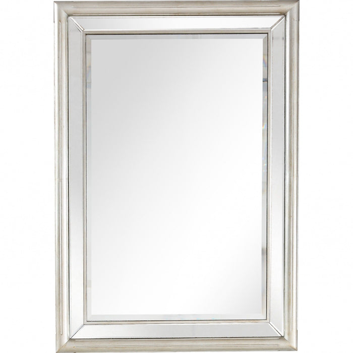 44" Framed Accent Mirror - Silver