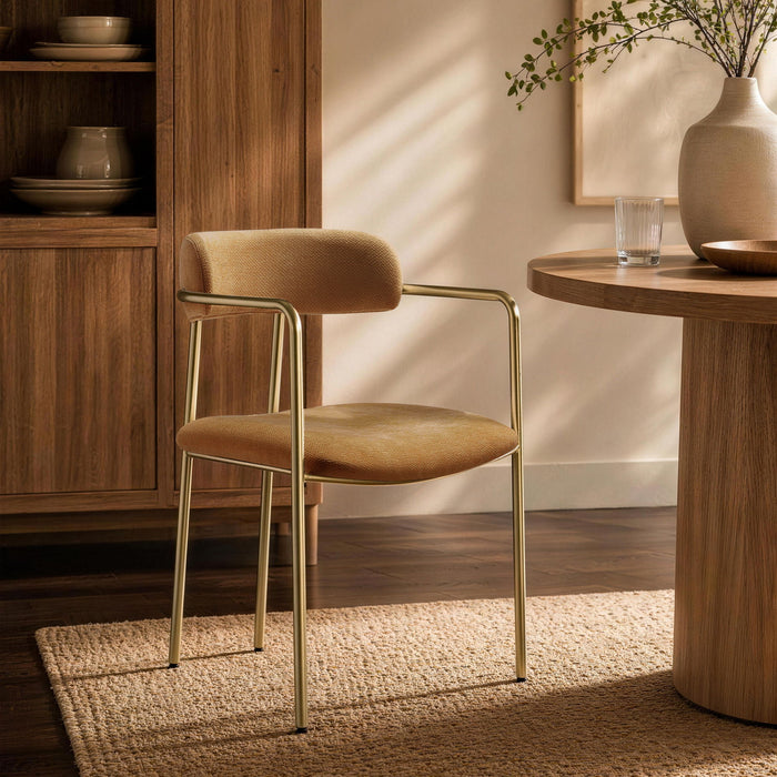 Manhattan Serene - Metal Upholstered Dining Chair