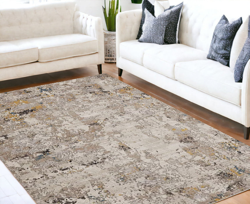 5' x 7' Hand Loomed Traditional Floral Indoor Area Rug - Gray