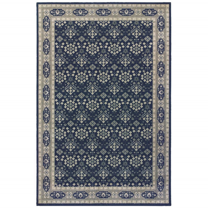 12' x 15' Area Rug - Blue And Gray