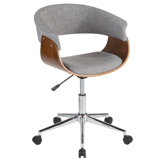Vintage Mod - Office Chair - Chrome Base