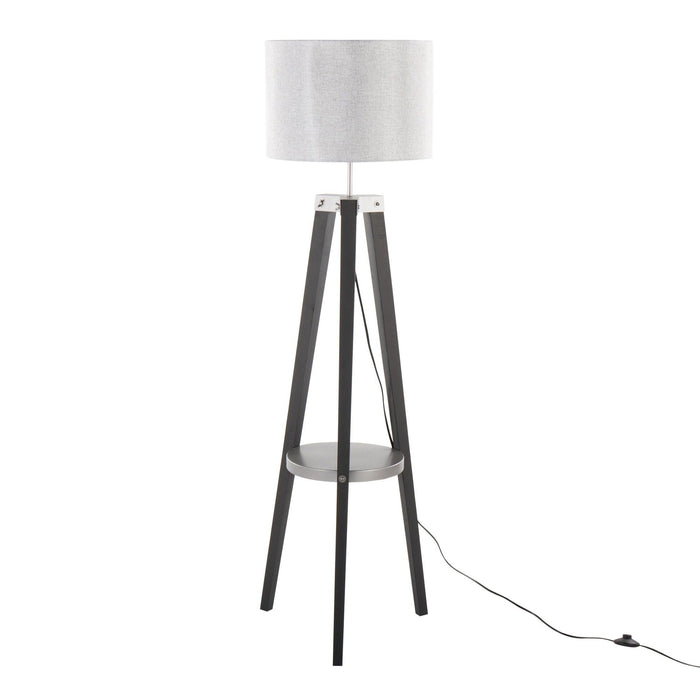 Compass - Shelf 58.5" Wood Floor Lamp
