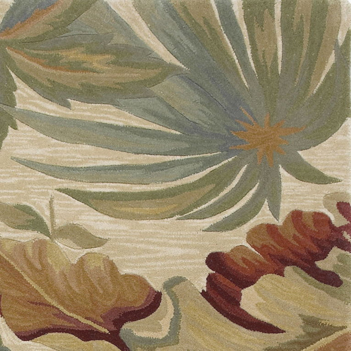 90" x 90" Wool Rug - Ivory