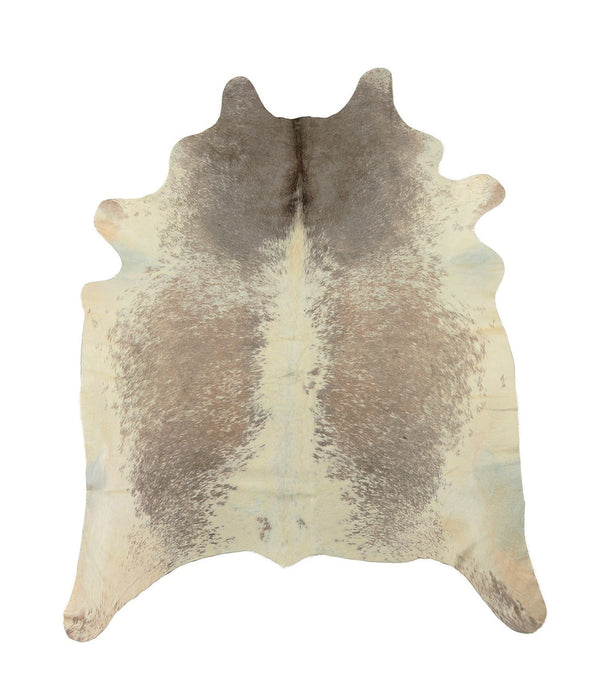 6' x 7' Cowhide Hand Knotted Area Rug - White And Brown