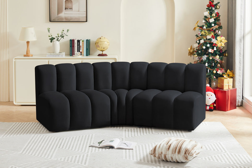 Arc - Velvet 3 Piece Modular Corner Sofa